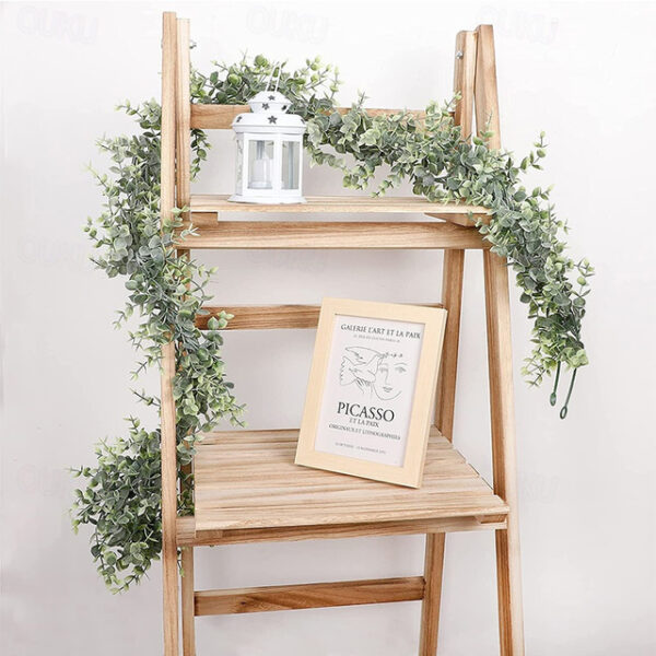 1PC artificial green plant artificial eucalyptus wreath vine 1.8m ins eucalyptus wall hanging simulation plant vine Wedding Decoration 2025 - US $9.99