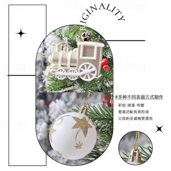 Christmas Baubles 70 House Painted Christmas Electroplating Gift Package Christmas Tree Ornaments Christmas Ball Set Ball 2025 - US $19.99