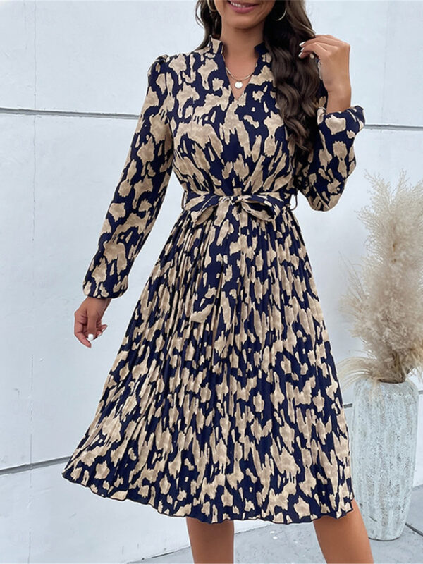 Women's Floral V Neck Midi Dress Long Sleeve Spring Fall 2025 - US $36.99