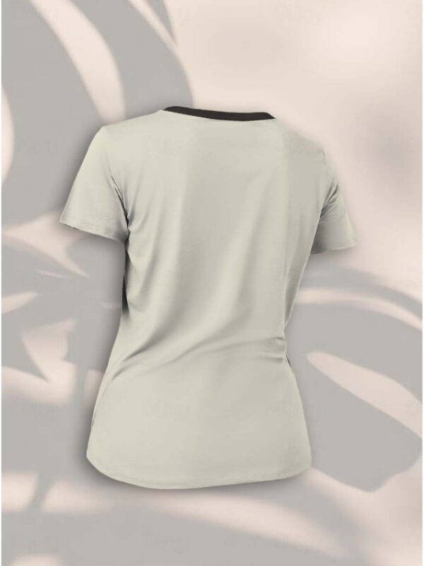 Women's T Shirt Casual Animal Letter Regular Tops Short Sleeve Round Neck Print Regular Fit Daily Beige Summer 2024 - US $18.99