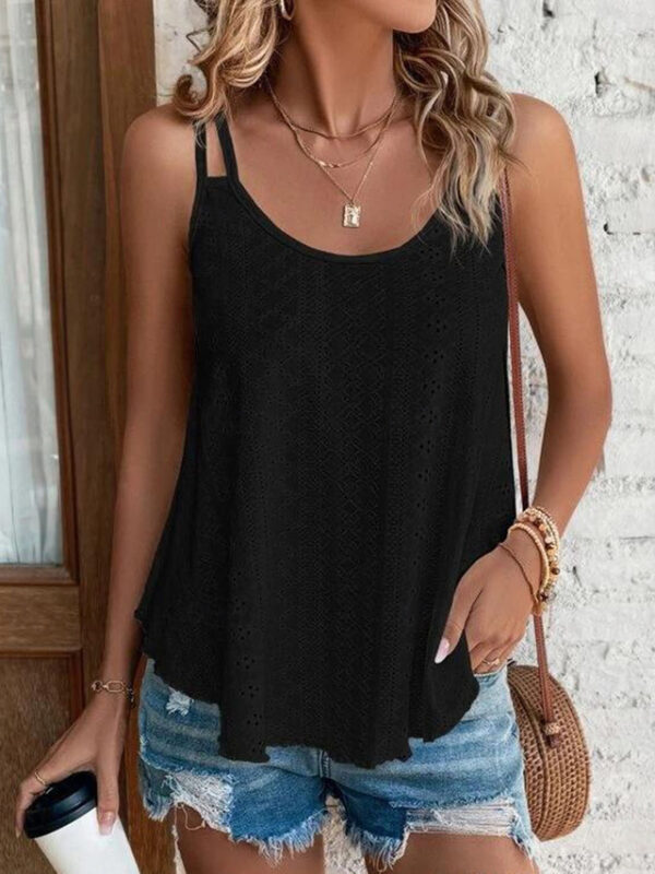 Women's Tank Top Basic Sleeveless Regular Tops Round Neck Casual ArmyGreen Black Pink 2024 - US $18.99